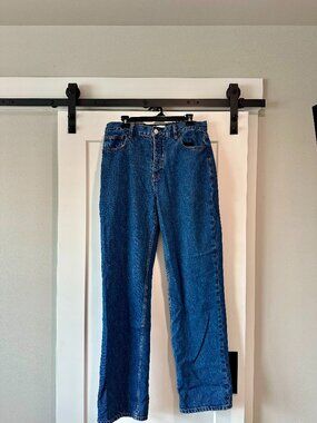 DALA Alley Jean Flat Blue Organic Cotton Straight Leg Jeans W31